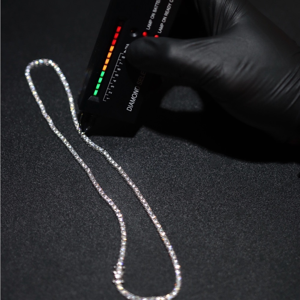 Tennis chain 18” 3mm | Real VVS Moissanite diamonds
